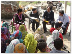 Employees conducted a health camp at their Babrala plant site